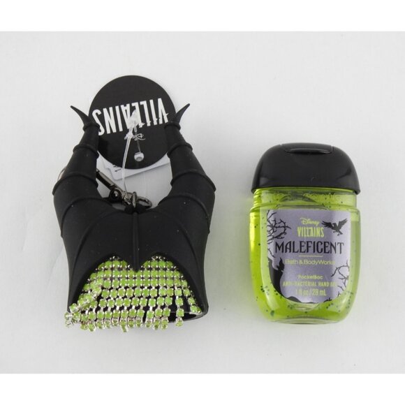 Bath Body Works Disney Maleficent Bling Glow Dark Pocketbac Sanitizer  Holder - Picture 1 of 5